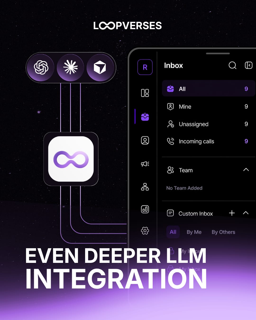Loopverses social media design